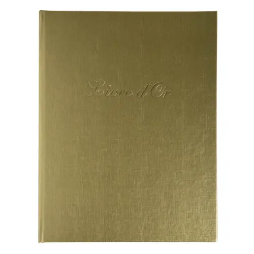 Gastenboek Livre d'Or 27x22cm 100bl goud