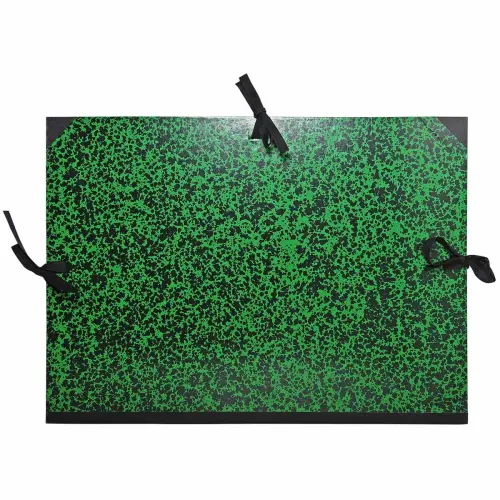 Tekendoos Annonay met linten 37 x 52 cm - Voor formaten B3 en 1/2 raisin - Groen - Exacompta
