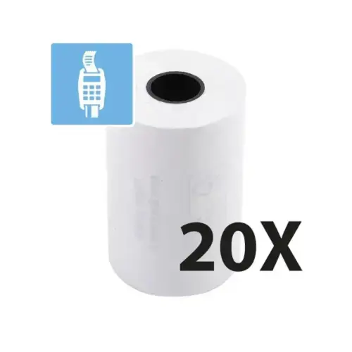 Rol voor bankkaartbonnen 57 x 40 mm - 1-lags thermisch 55 g/m2 zonder BPA - Exacompta 