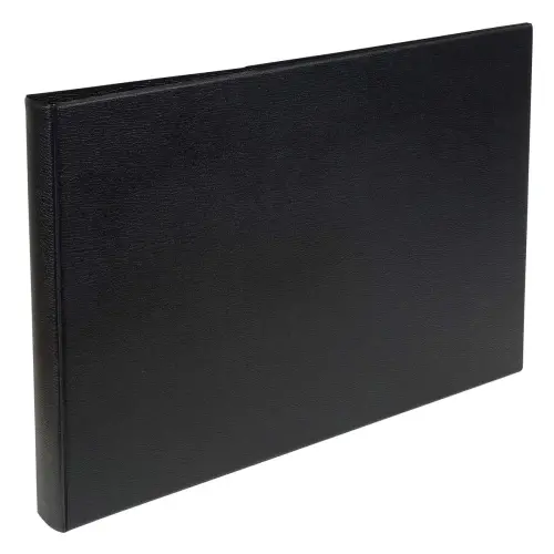 PVC omslagenordner met ronde rug, 4 ringen van 30 mm - A3 liggend - Zwart - Exacompta