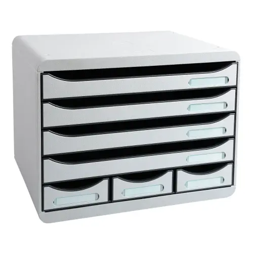 STORE-BOX MINI 7 lades Office lichtgrijs