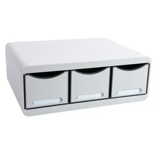 TOOLBOX MAXI 3 lades Office lichtgrijs 