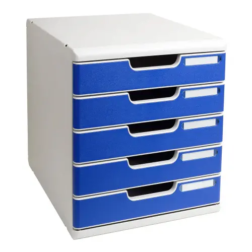 MODULO 5 gesl.laden lichtgrijs/blauw