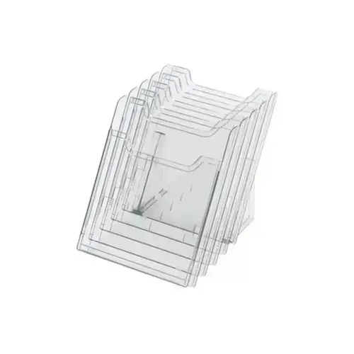 Verticale folderhouder A4 transparant