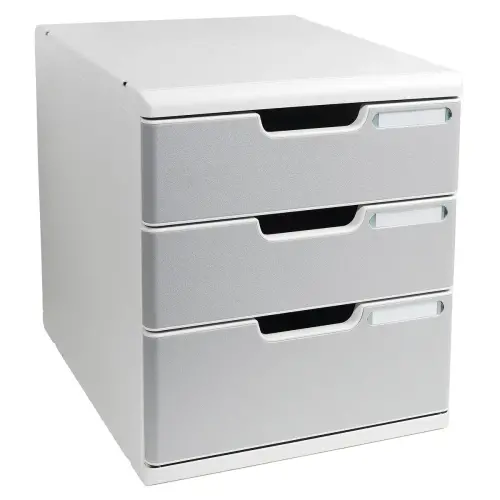 MODULO A4 3 lades - Lichtgrijs/graniet - Exacompta
