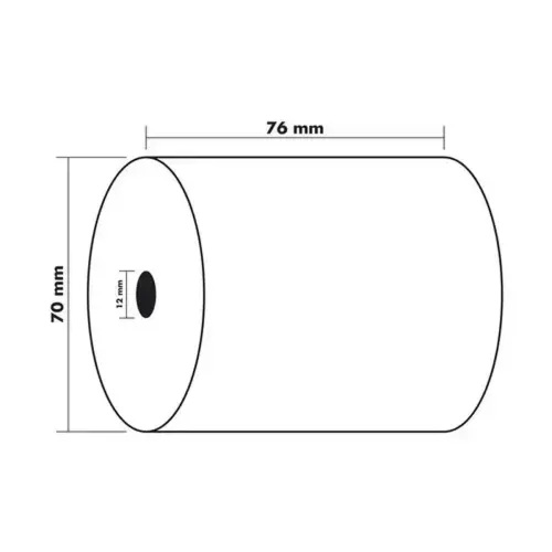 Rol 1voud therm 55g 76x70mm-60m (per10) 