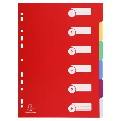 Intercalair A4 PP 30/100 6 posities