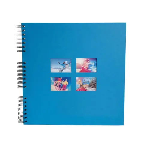 Alb spiraal 60p zwart 32x32cm MILANO Blauw 