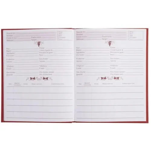 Keldersboek - 22 x 17 cm - 96 pagina's - Rood - Exacompta