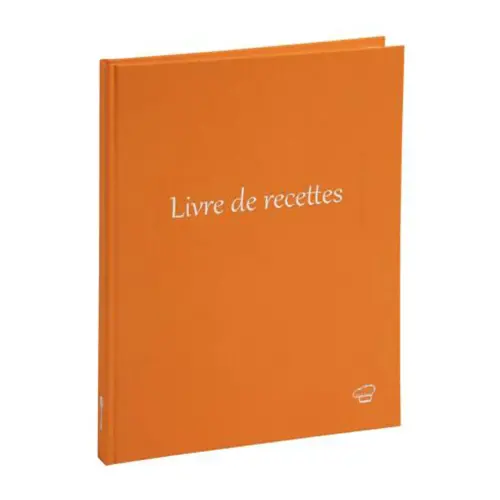 Receptenboek - 22 x 17 cm - 96 pagina's - Oranje - Exacompta 