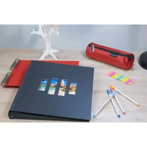 Album boek 60p zwart 29x32cm MILANO Zwart 