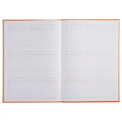 DANKBOEK 96P.297X210.ORANJE