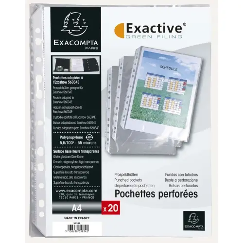 Zakje met 20 geperforeerde zakjes voor EXACTIVE