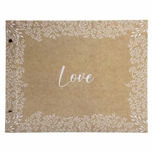 Album met schroeven 40p. wit 37x29cm KRAFT