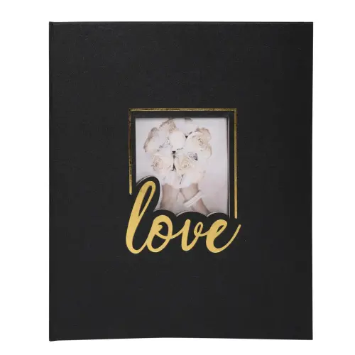Boekalbum LOVE - 60 pagina's - 29 x 32 cm - Zwart - Exacompta