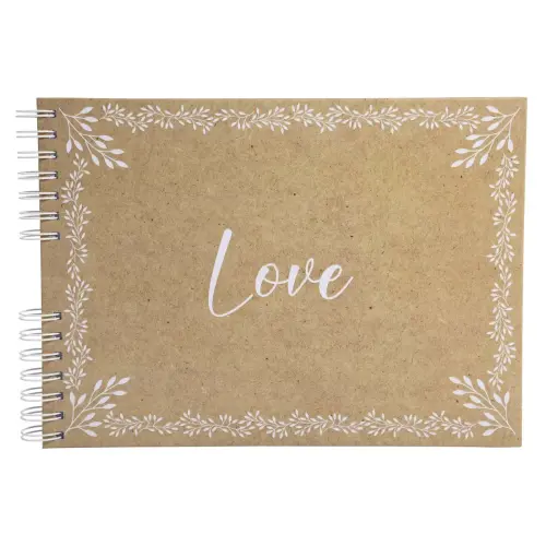 Alb. spiraal 50p wit 32x22cm KRAFT 