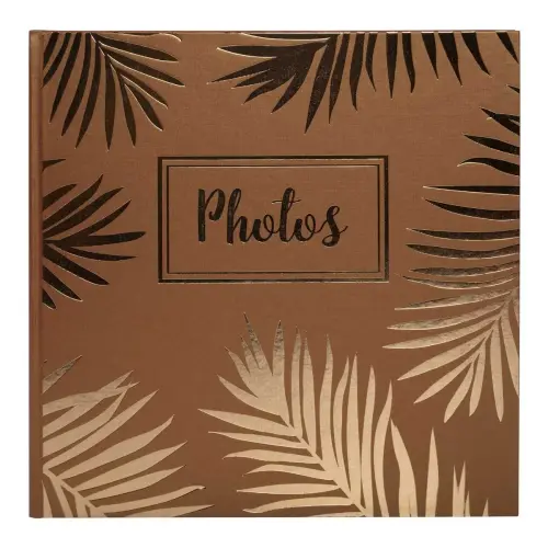 Album boek 30p. zwart 25x25cm PALMA goud