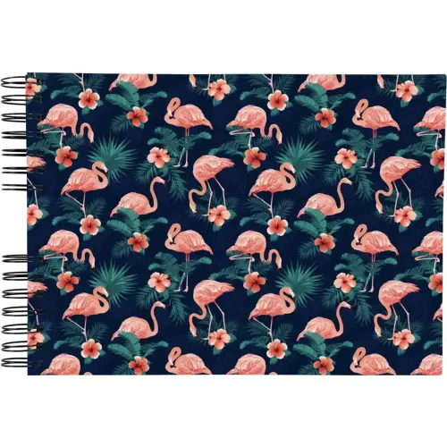 Album FLAMINGO - Spiraalbinding - 50 pagina's - 32 x 22 cm - Exacompta 