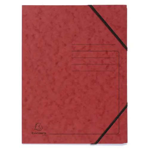 Elastomap z/klep. gedruckt 355g rood