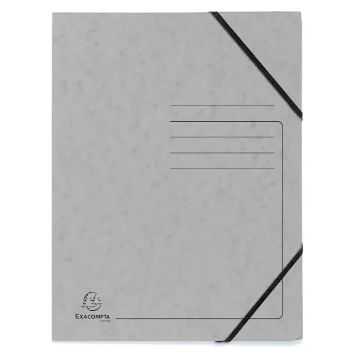 Elastomap z/klep. gedruckt 355g grijs 