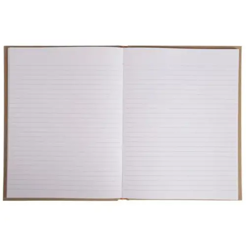 Gelijnd Natuur Notitieboek - 22 x 17 cm - 192 pagina's - Bruin - FSC® - Exacompta