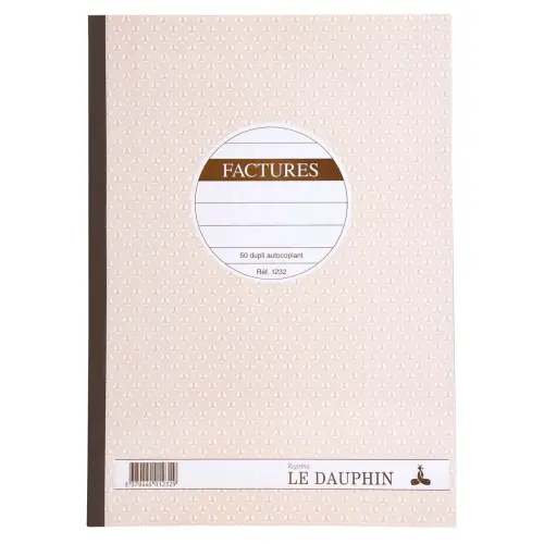 Zelfkopiërend facturenboekje - A4 - 50 vellen in duplicaat - Le Dauphin