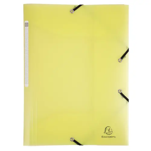 Elastisch overhemd met 3 kleppen A4 in polypropyleen Chromaline Pastel - Geel - Exacompta