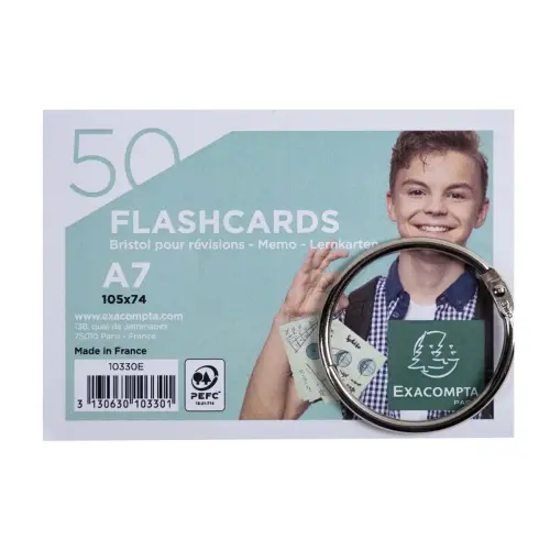 50 Flashcards bristol A7 gelinieerd 5 ass.