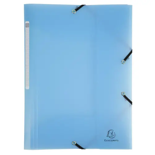 Elastomap 3kl PP A4 Chrom Pastel Blauw 