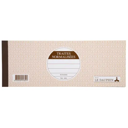 Soucheboekje Wissels - 10,1 x 25 cm - 50 bladen - Le Dauphin