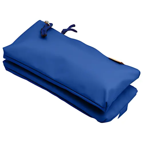 Oxford etui met twee compartimenten, polyester, blauw