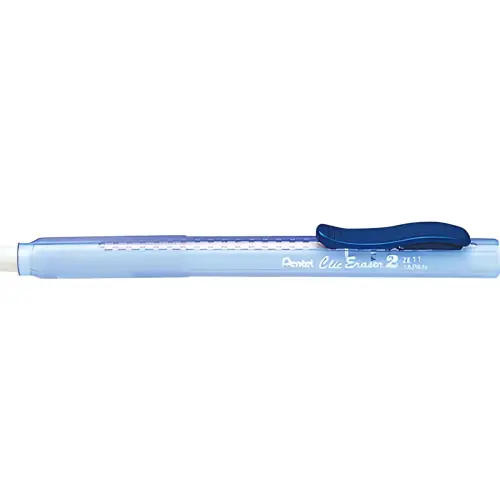 Pentel Gum-Stift ClicEraser2 ZE11T, blauw-transparant 