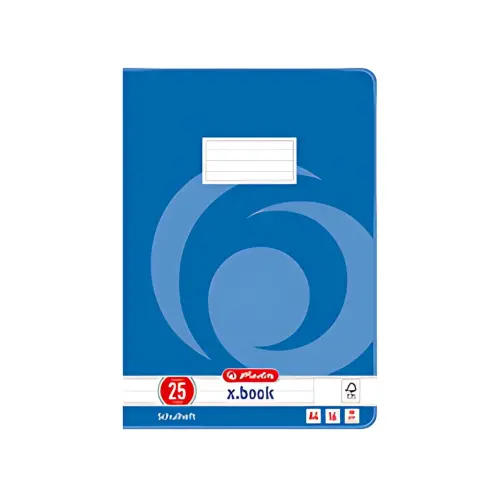 Cahier x.book - A4 - lijntje 22 / geruit - Herlitz 