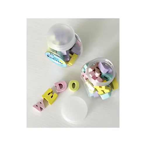 WEDO Gummen en plastic ABC, 26 stuks in een doos