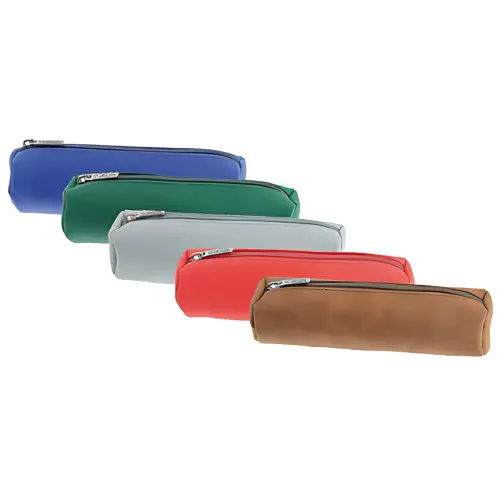 5 Ronde etui - van kunstleer - Assorti - Herlitz 