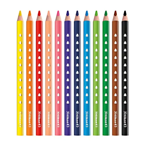 Pelikan Driehoekige kleurpotlood SILVERINO dik, etui 