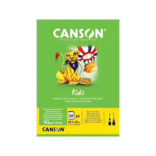 CANSON Tekenblok Kids, A3, 90 g/m2, 30 vellen