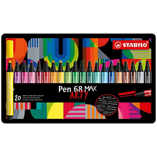 Feutre Pen 68 MAX - etui van 20 ARTY - Stabilo