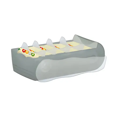 HAN Kaartendoos CROCO, A7 liggend, doorschijnend rood 
