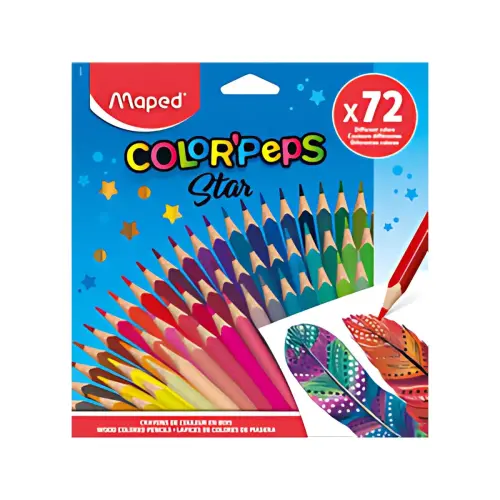 MAPED Kleurpotlood COLOR'PEPS Star, kartonnen doos van 72 