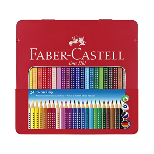 Kleurpotloden Colour GRIP - etui van 24 - Faber-Castell