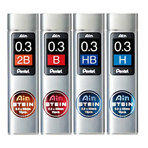 Pentel Mine voor potloodhouder AIN STEIN C273, hardheid HB 