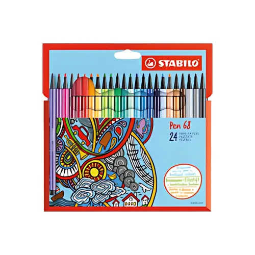 Stift Pen 68 - kartonnen etui van 24 - Stabilo
