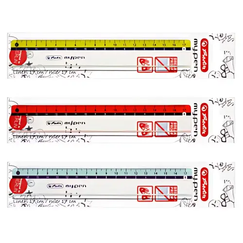 Vlak liniaal my.pen - lengte 170 mm - plastic - Herlitz 
