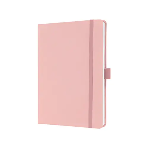 sigel Notitieboek Jolie Feel, stof, A5, gelinieerd, roze