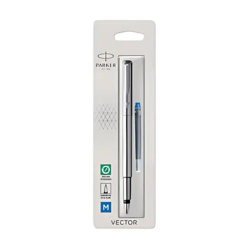 PARKER Vulpen VECTOR, penpuntmaat: M, zwart