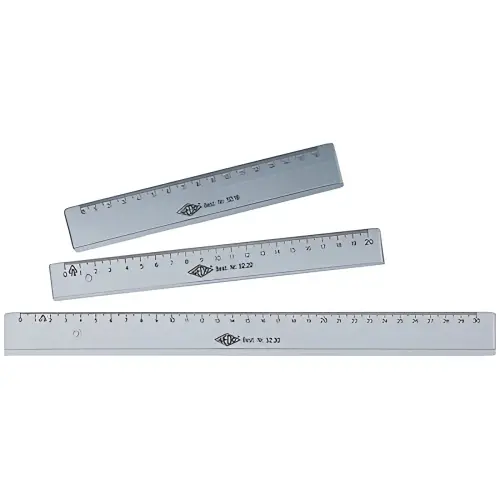 WEDO Platte liniaal, 160 mm, van transparant plastic 