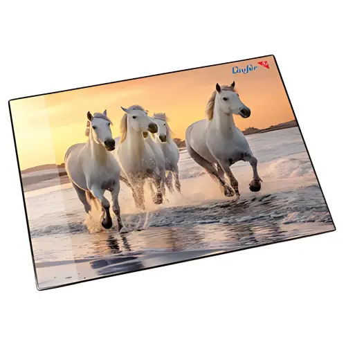 Loper Onderlegger Paarden op het strand, 400 x 530 mm 