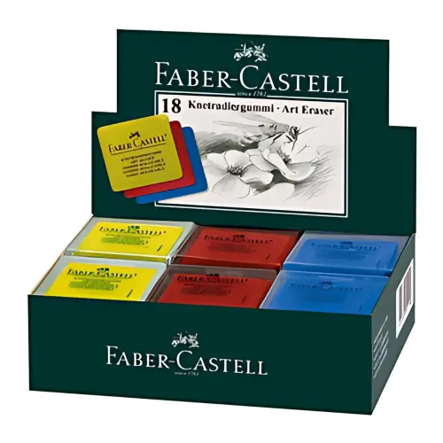 18 kneedgum ART ERASER - Assorti - Faber-Castell