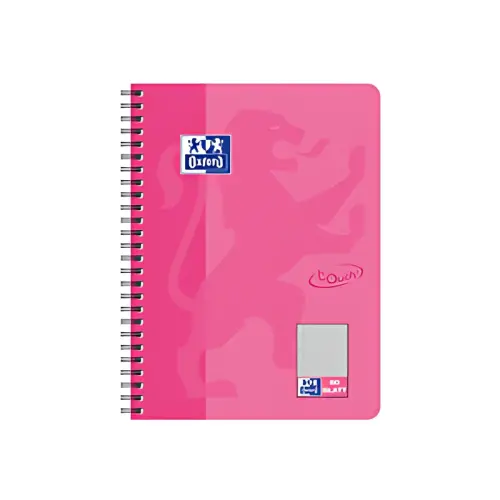 Schrift Touch - B5 - geruit - 160 pagina's - Roze - Oxford